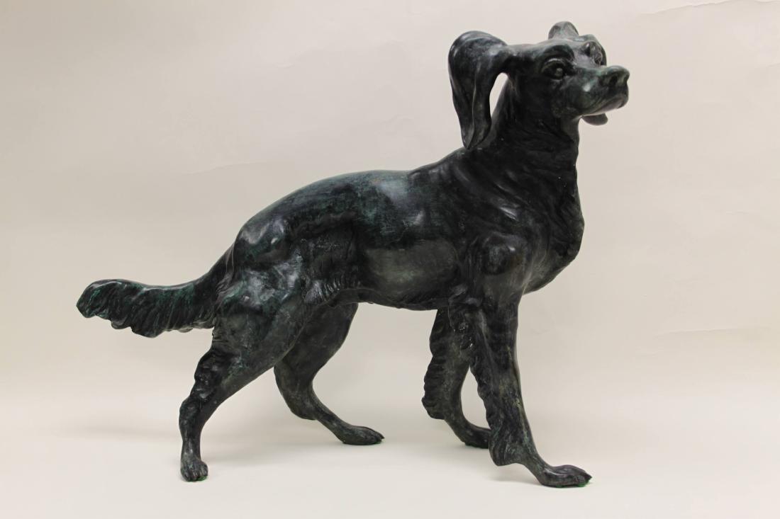 Life Size Bronze Dog Sculpture of a Spaniel (1 of 7)