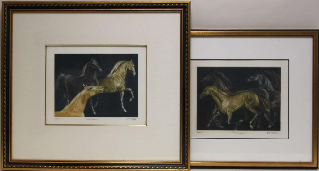(2) G.H. Rothe (German,1905-2007) Horse Mezzotints (1 of 4)