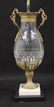 19c French Empire Cut Crystal & Dore Bronze Urn - 3