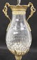 19c French Empire Cut Crystal & Dore Bronze Urn - 7