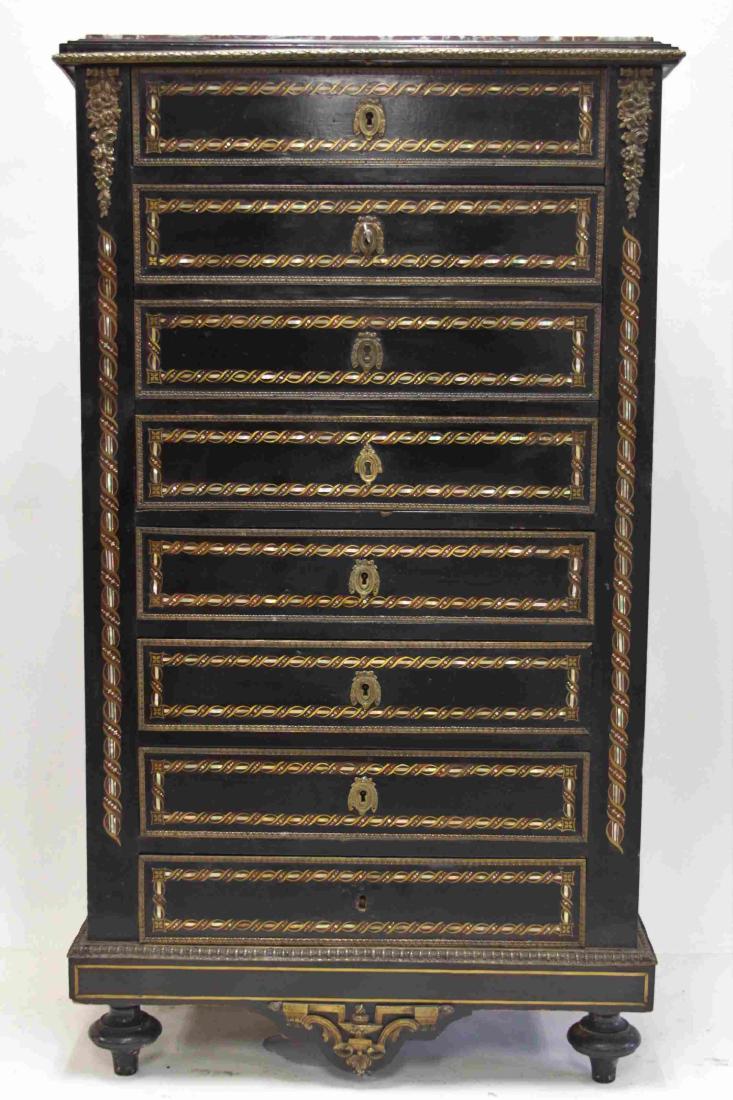 19c French Napoleon III Boulle Secretaire Abattant (1 of 13)