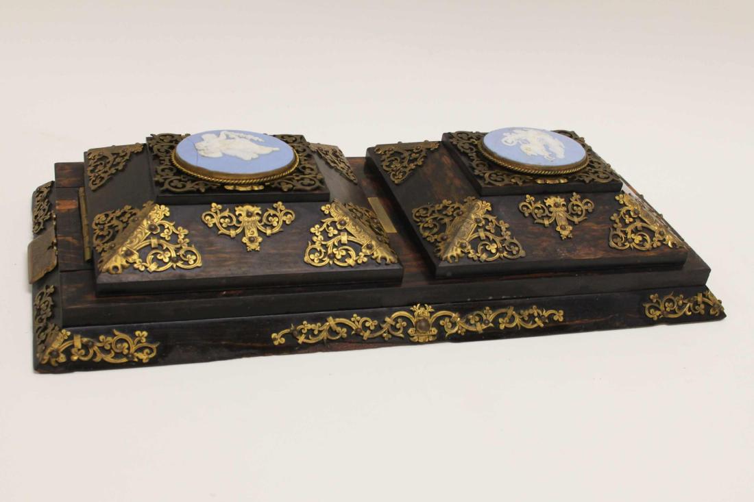 Victorian Brass & Coromandel Desk Top Book Rack (1 of 12)