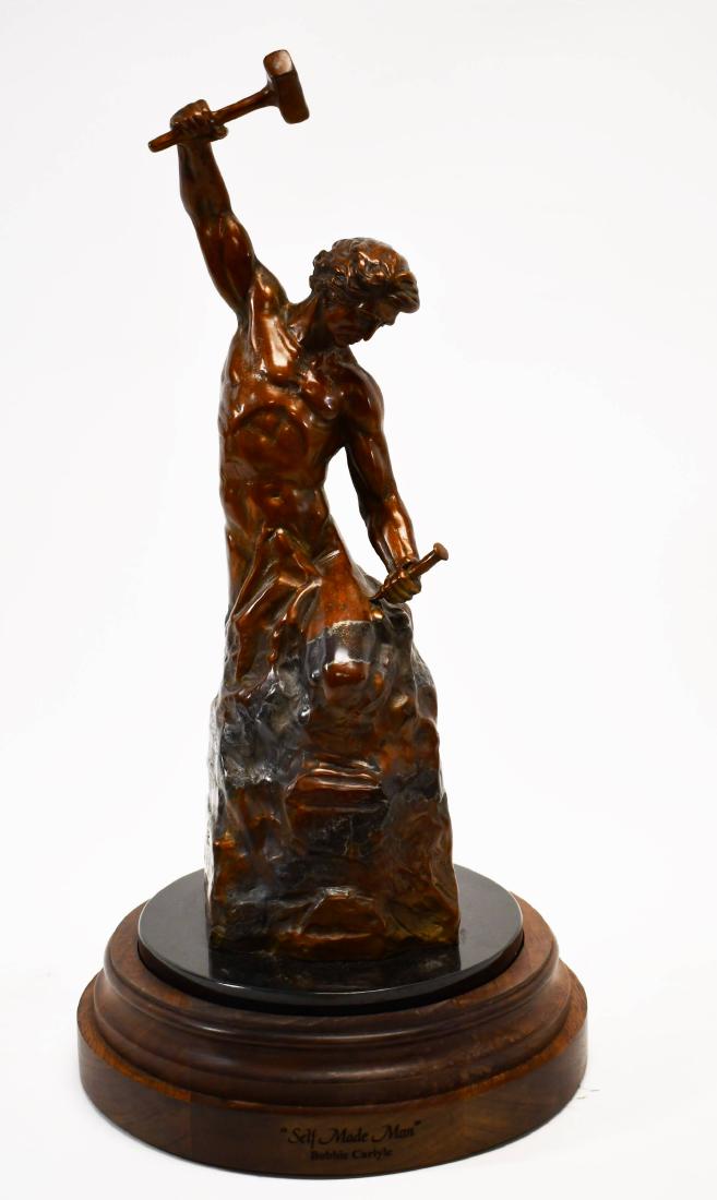 Bobbie K. Carlyle Bronze Sculpture "Self Made Man" (1 of 6)