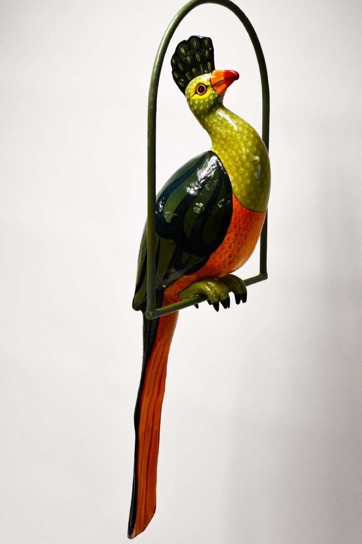 Large Bustamante Signed Bird of Paradise on Perch (1 of 9)