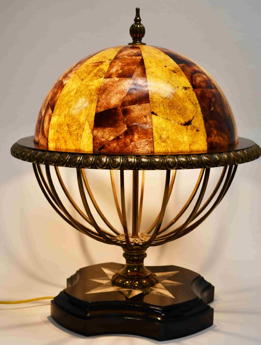 Maitland Smith Marble & Bronze Globe Desk Lamp (1 of 4)