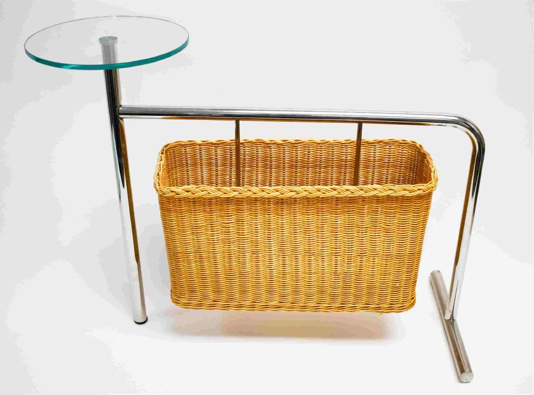 Modern Zanotta Portable Magazine Rack w Table Top (1 of 5)