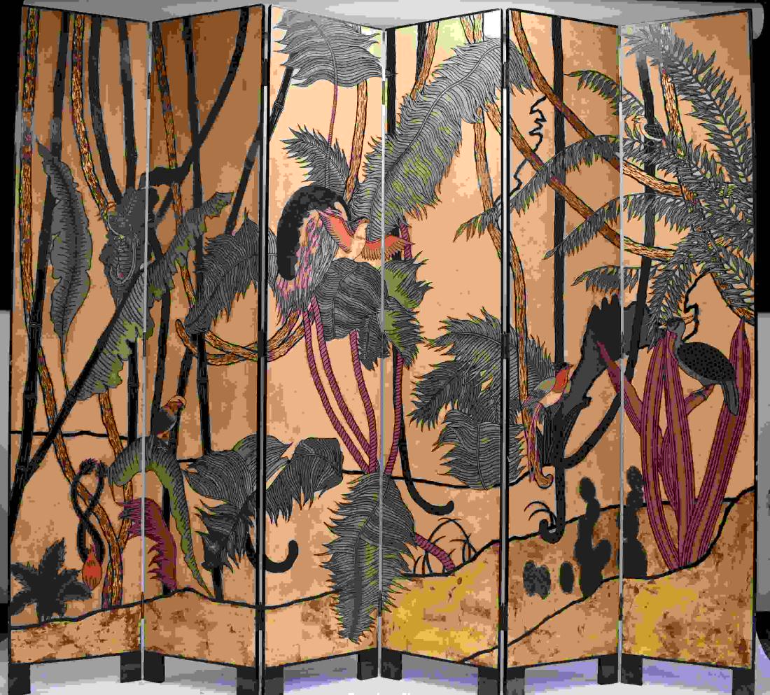 Maitland Smith Tropical Bird & Jungle Room Divider (1 of 8)