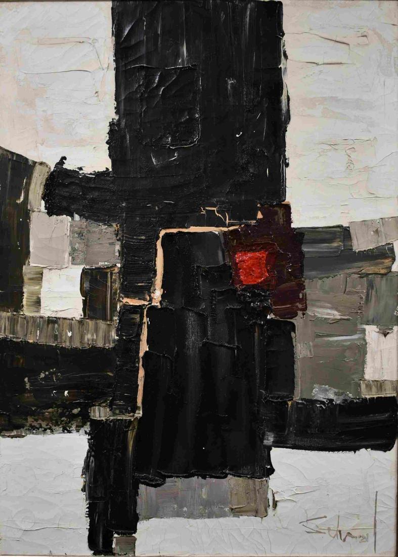 1969 Paris School Abstract Modernist Painting (1 of 5)