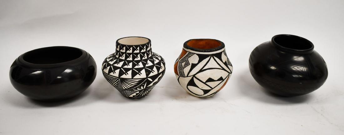 4pcs Acoma, San ildefonso NM Pueblo Indian Pottery (1 of 10)