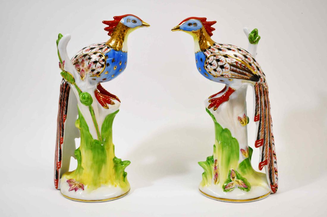 (2) KPM German Porcelain Bird of Paradise Figures (1 of 6)