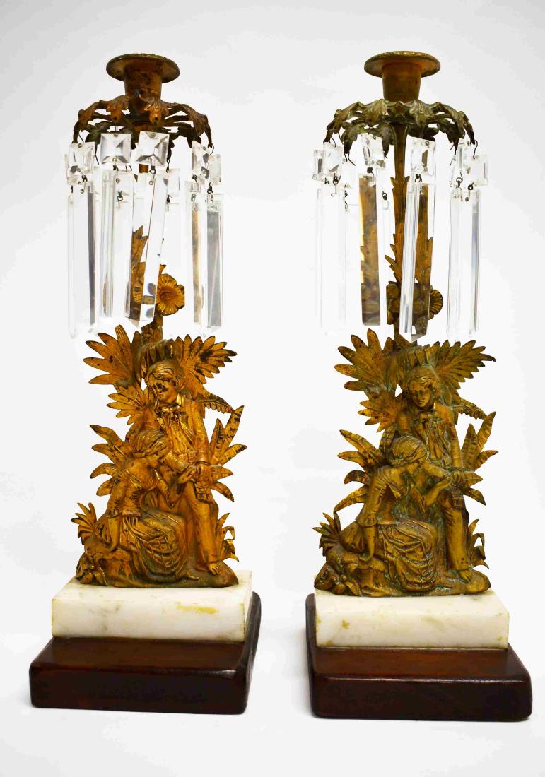 Pair 19c French Empire Gilt Bronze Girondels (1 of 6)