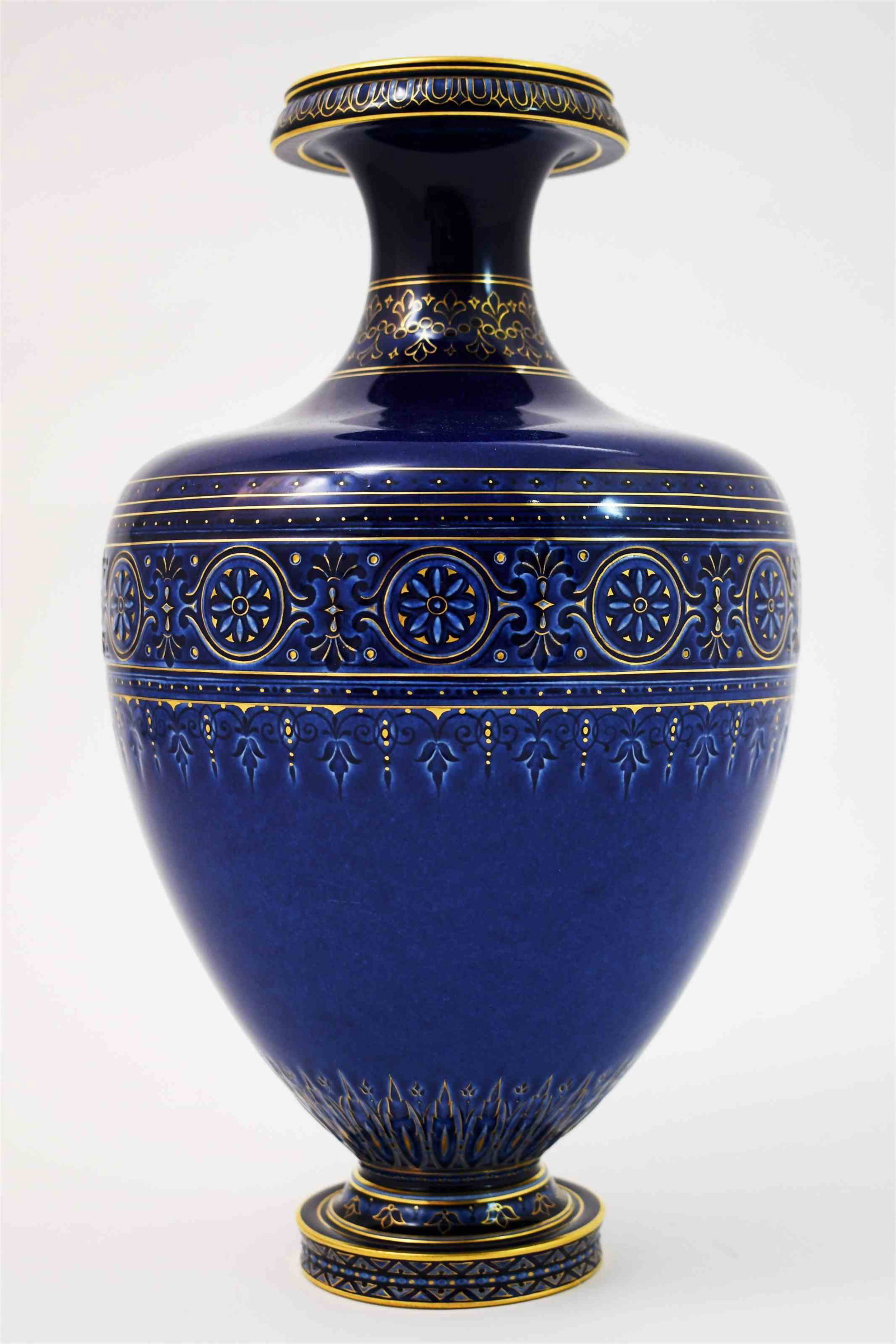 19c Severs Porcelain Pate sur Pate & Gold Vase (1 of 6)