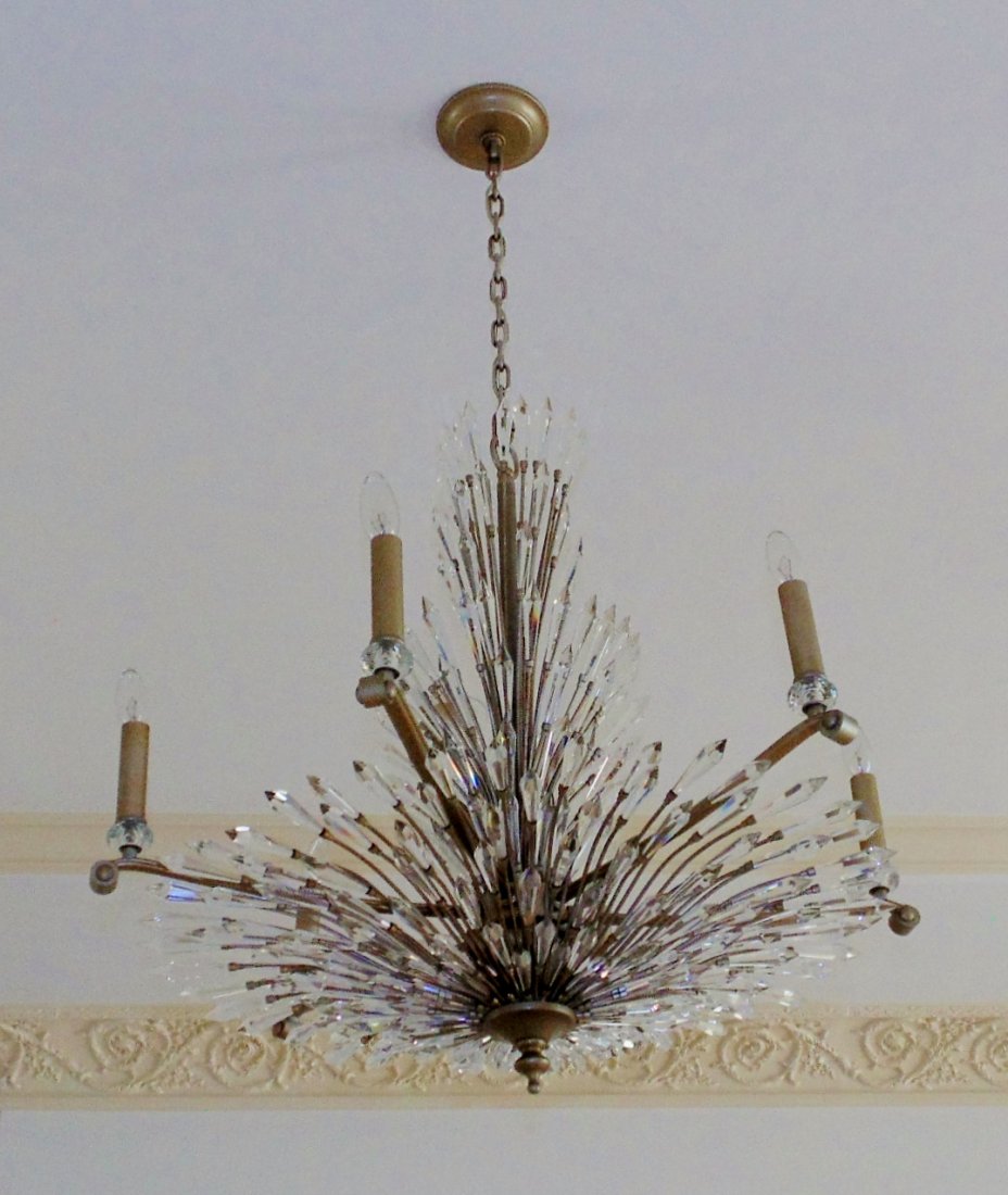 6 Light Large Crystal Chandelier (1 of 3)
