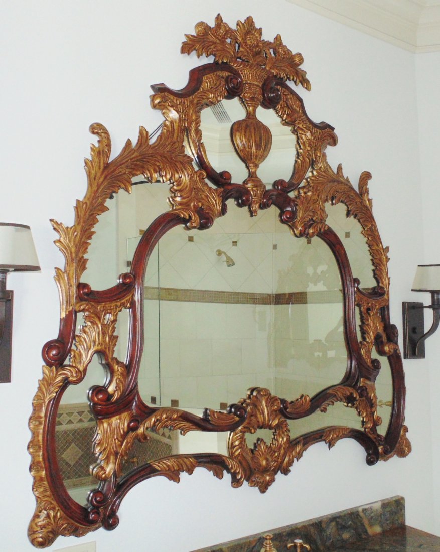 Large Carved Mirror (1 of 3)