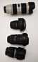 (4) Canon Lenses for Mark IV D Camera Body