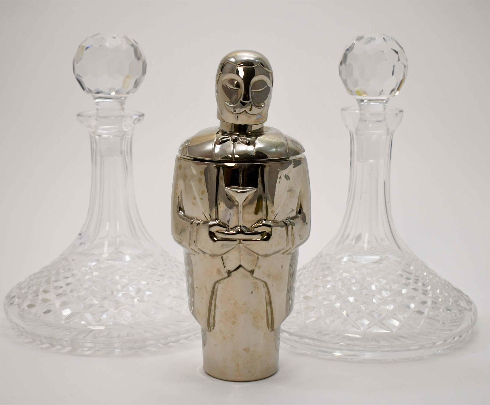 3pcs Lenox Butler Cocktail Shaker 2 Ship Decanters (1 of 5)