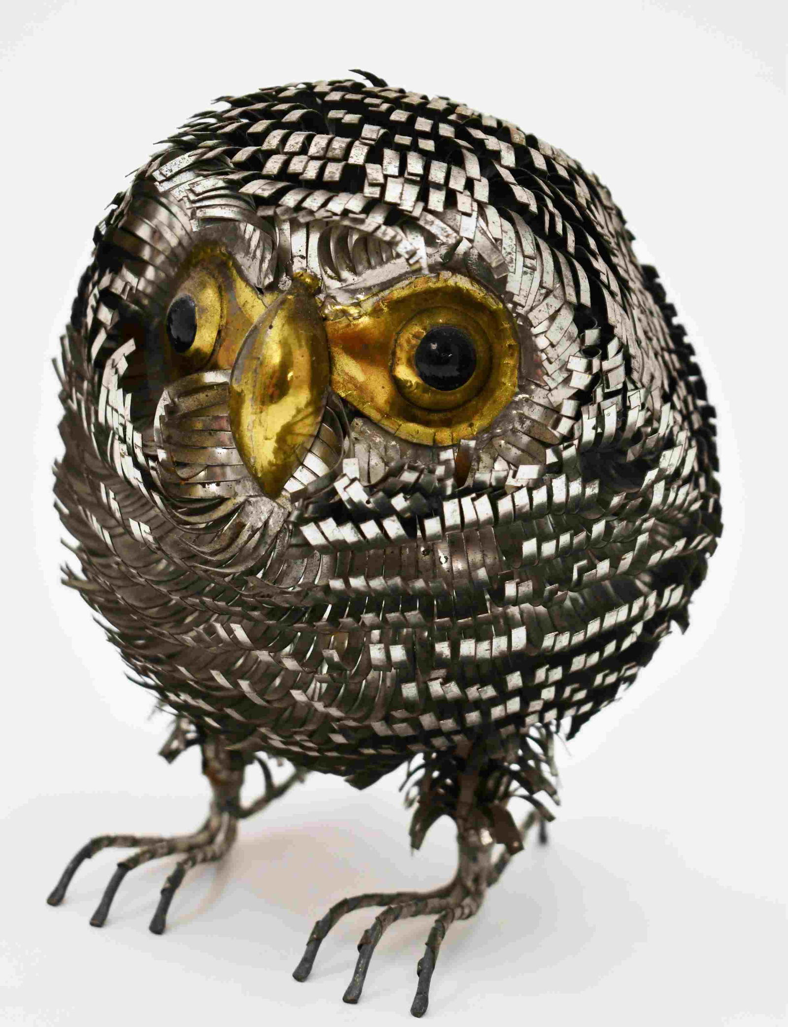 Sergio Bustamante, Mexican Metal Folk Art Baby Owl (1 of 7)