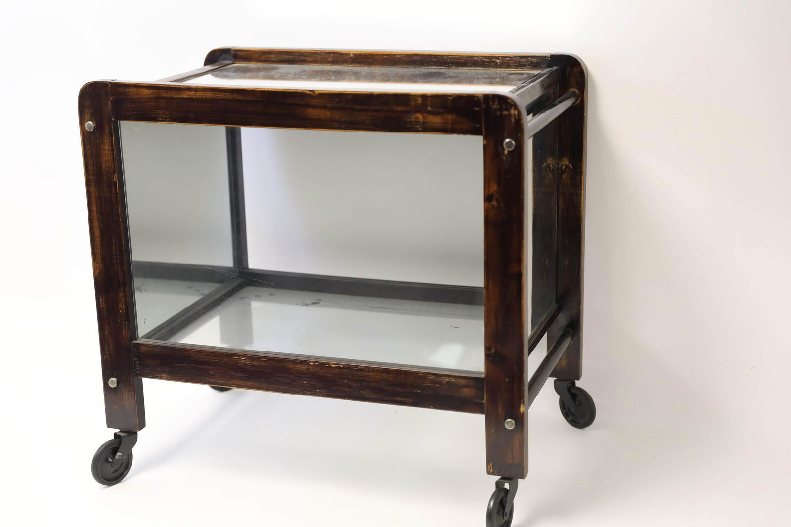 1920's Art Deco Mirrored Bar Cart (1 of 4)