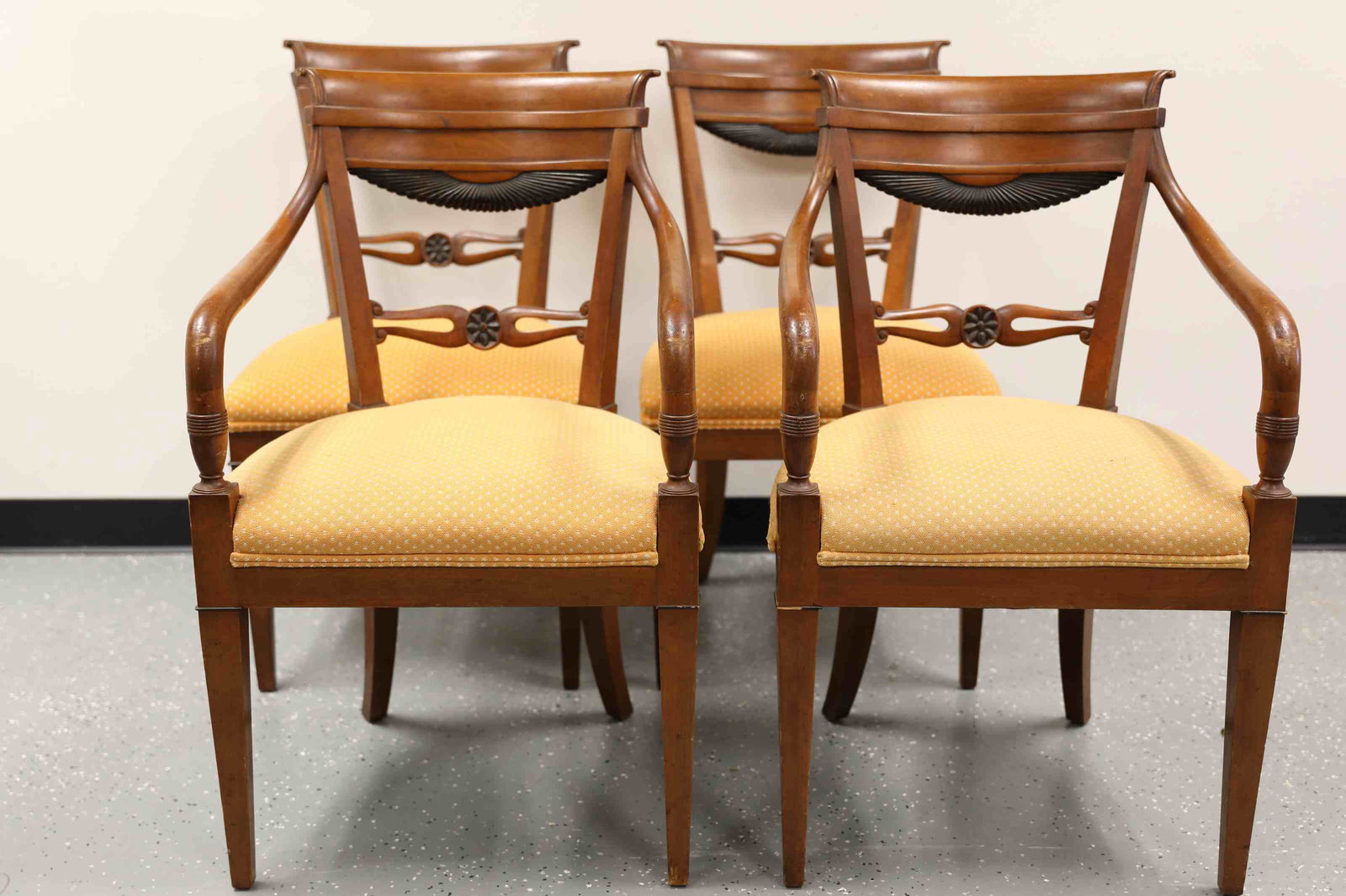 4- French Empire Regency Chairs 2- Captains 2-Side (1 of 7)