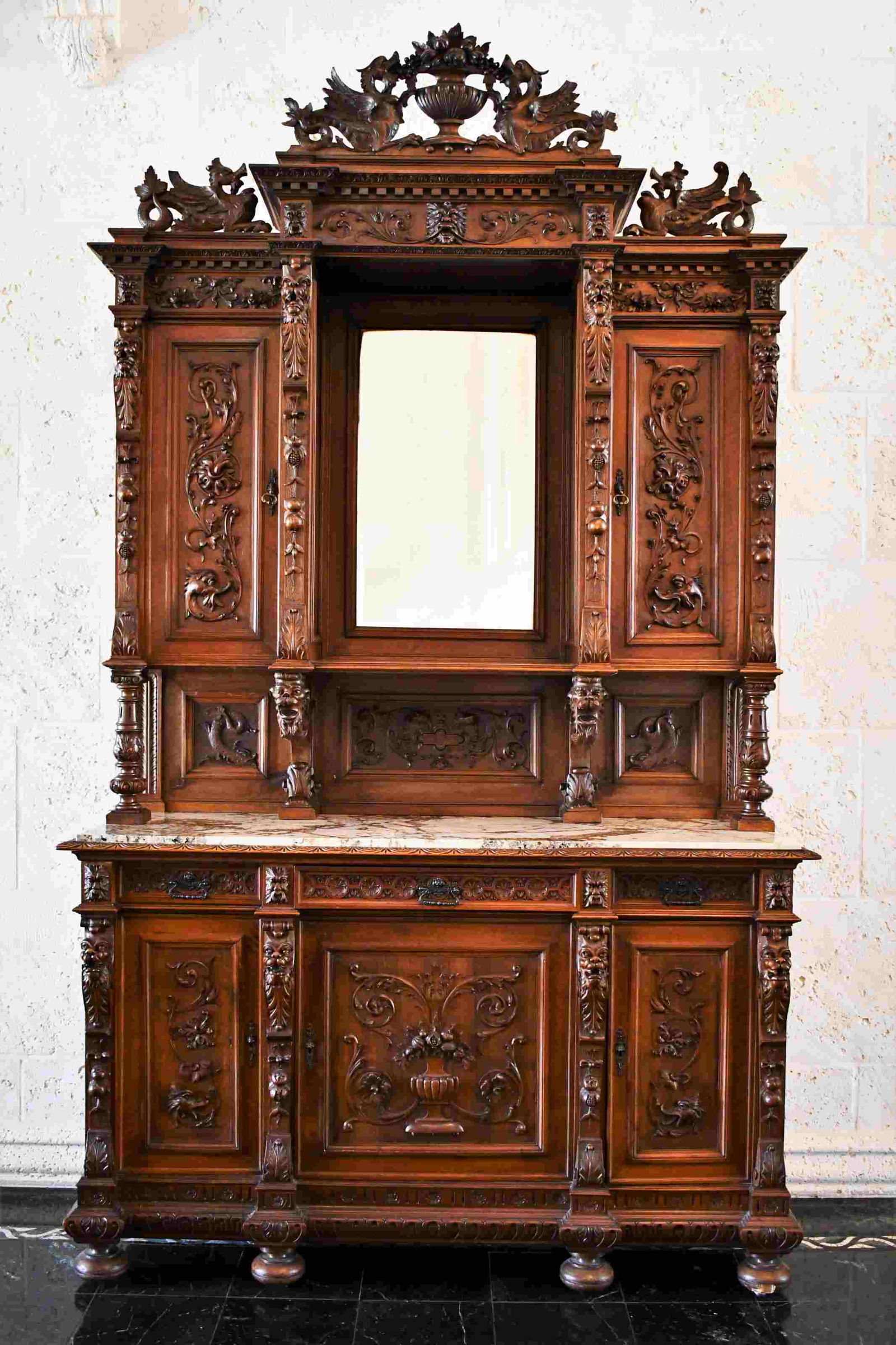 19c Continental Victorian Server China Cabinet (1 of 7)
