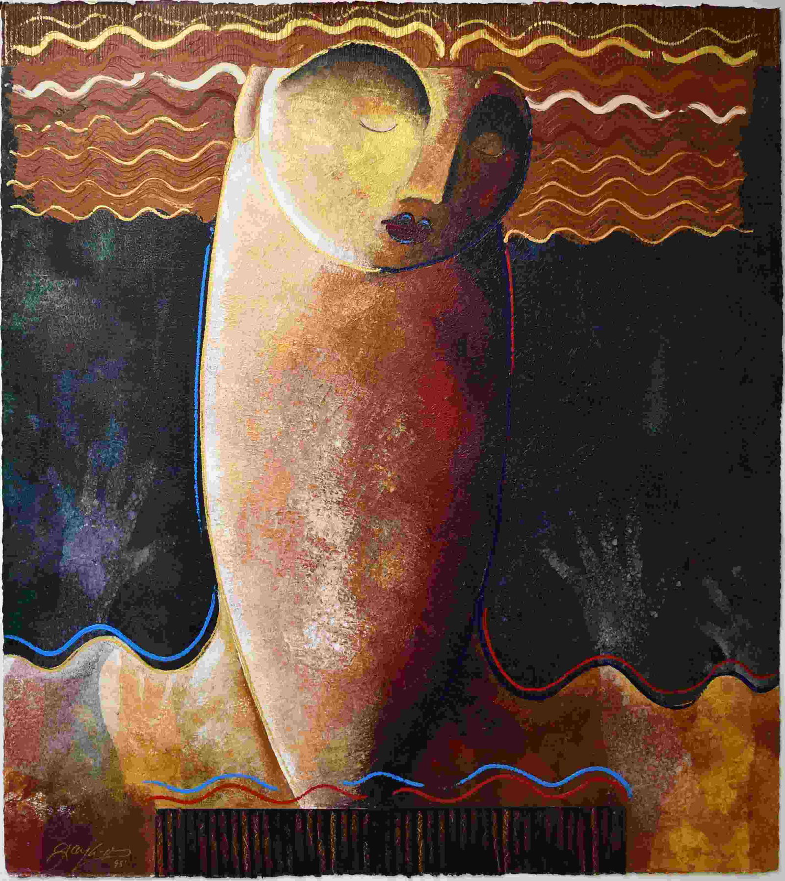 Gaylord Soli (American b1939) Cubist Modernist (1 of 4)