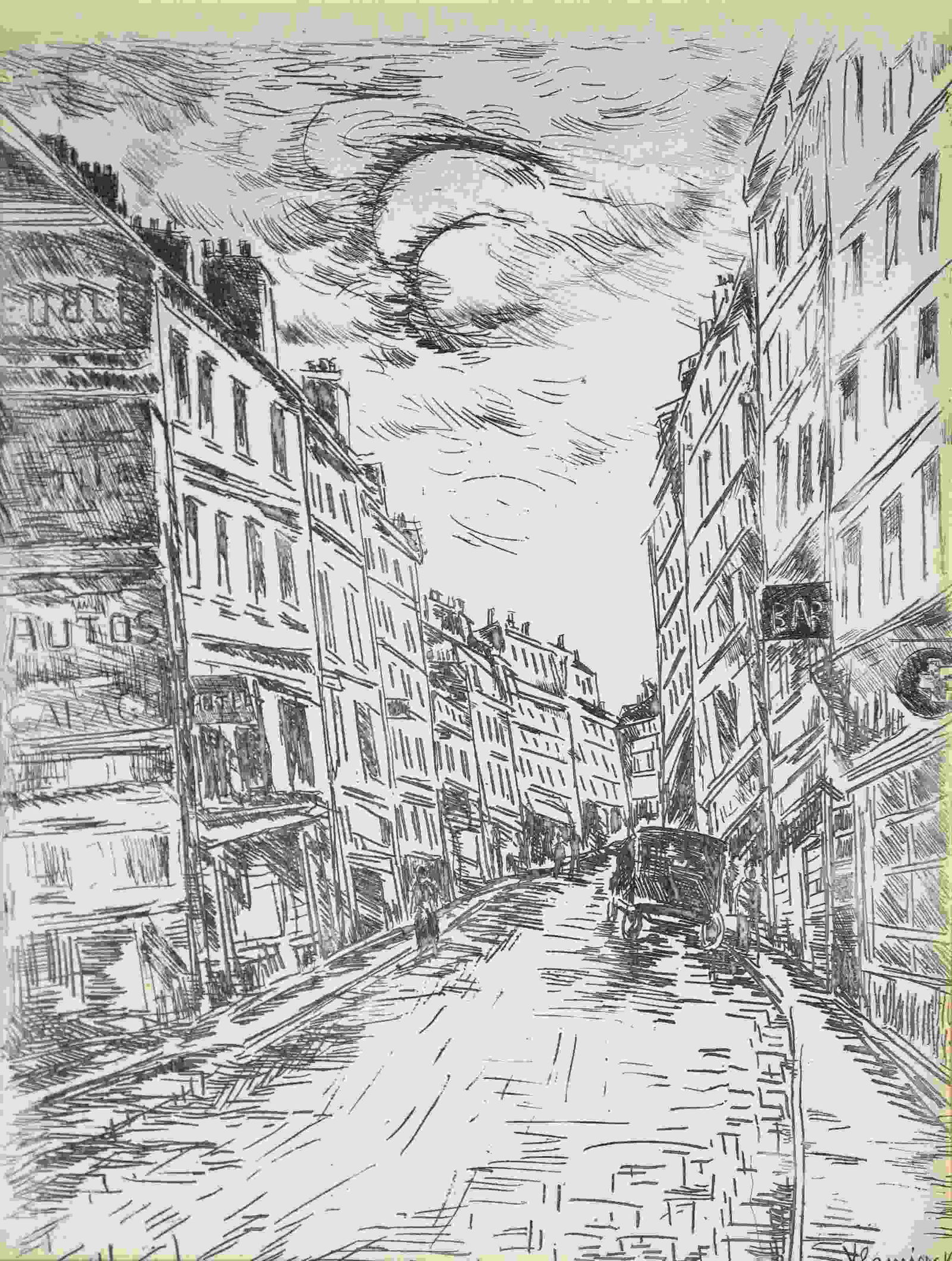 Maurice de Vlaminck 1876-1958 Le Rue de la Glacier (1 of 4)