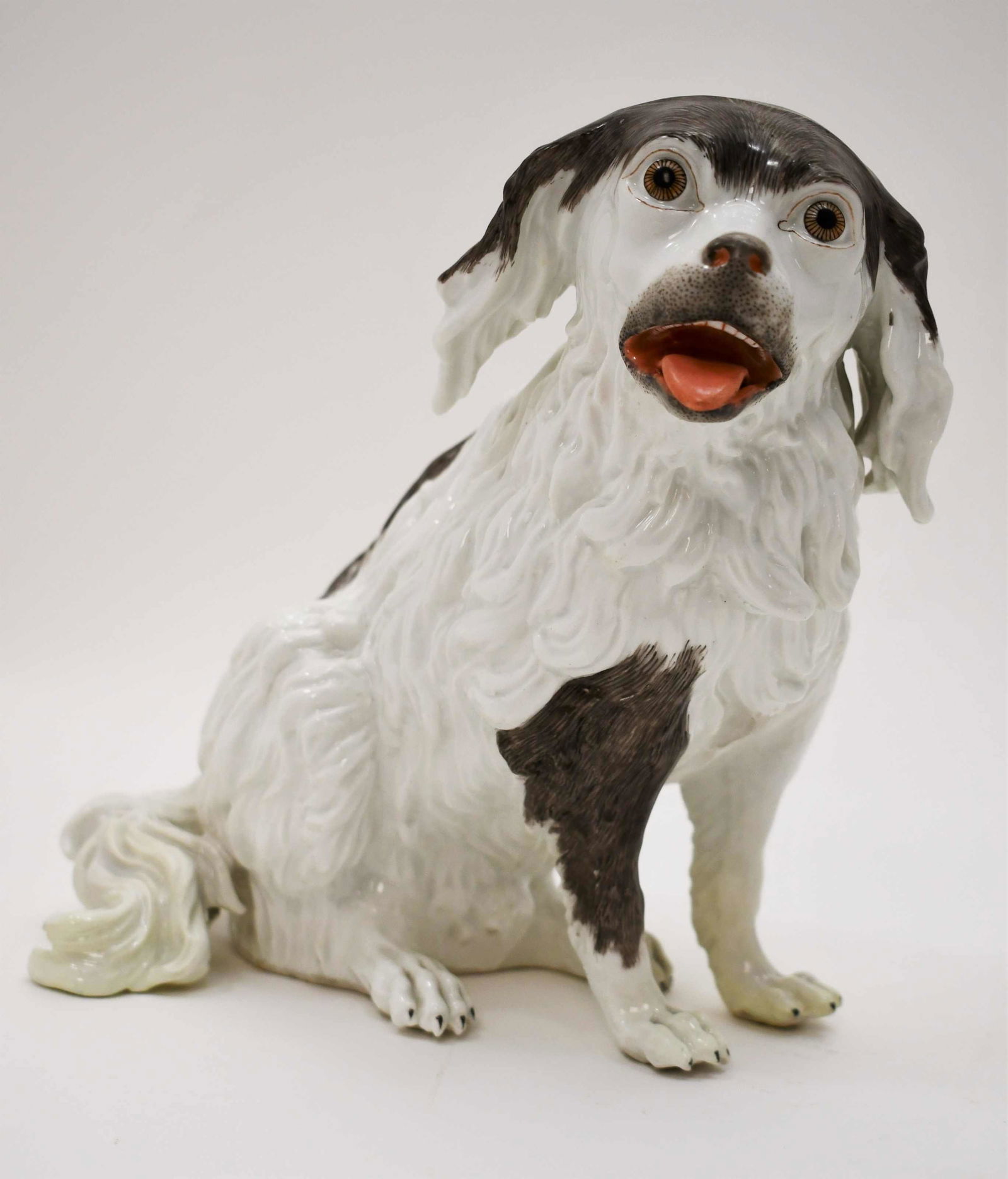 19c Dresden Porcelain Figure French Papillon Puppy (1 of 8)