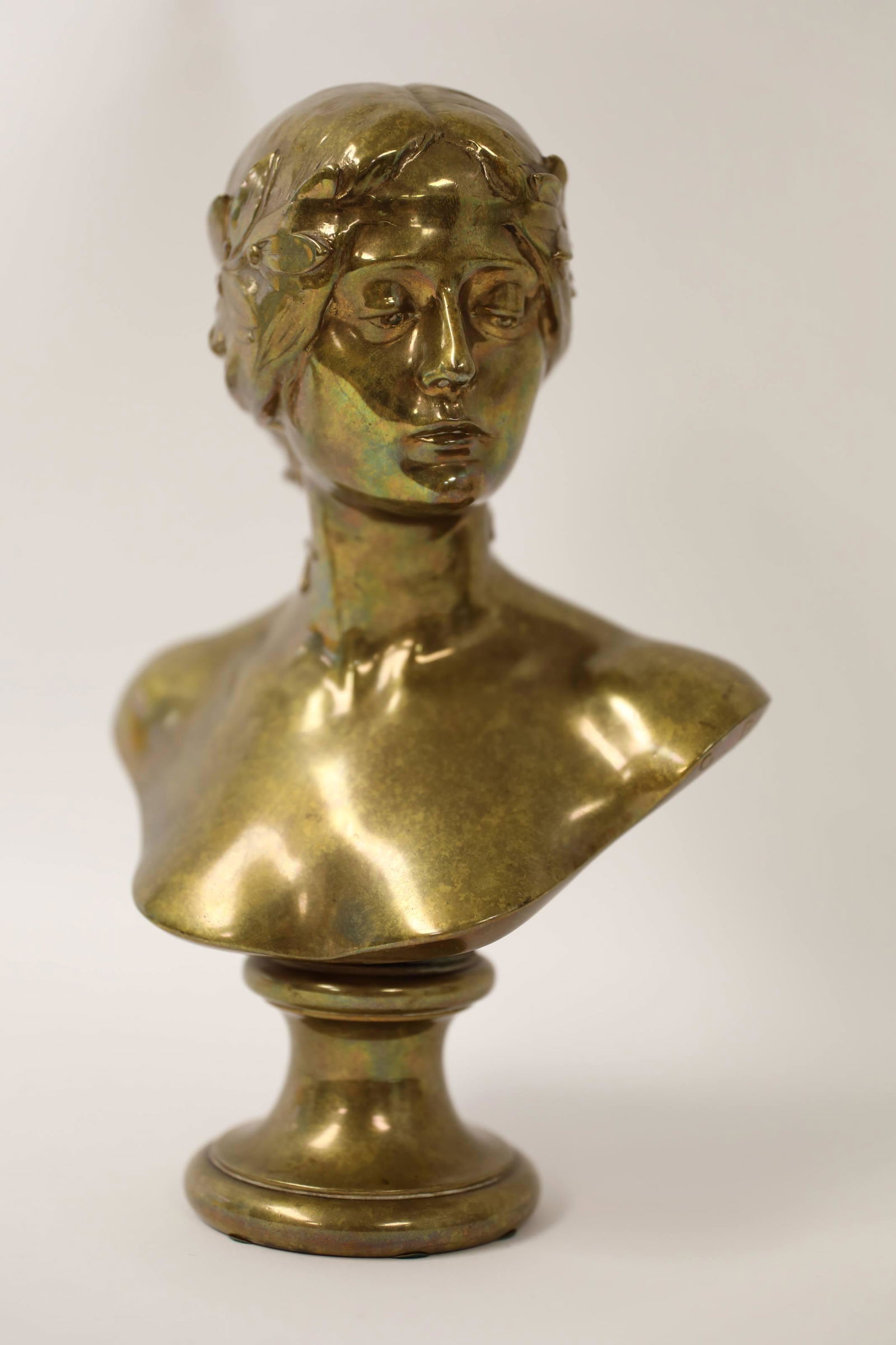 G Bareau French Barbedienne Foundry Female Bust (1 of 5)