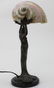 Art Nouveau Sea Shell & Female Form Desk Lamp - 5