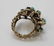 70's Brutalist 14k Gold Turquoise & Sapphire Ring - 5