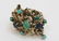 70's Brutalist 14k Gold Turquoise & Sapphire Ring - 7