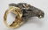18k White & Yellow Gold Ring w a Jeweled Parrot - 9