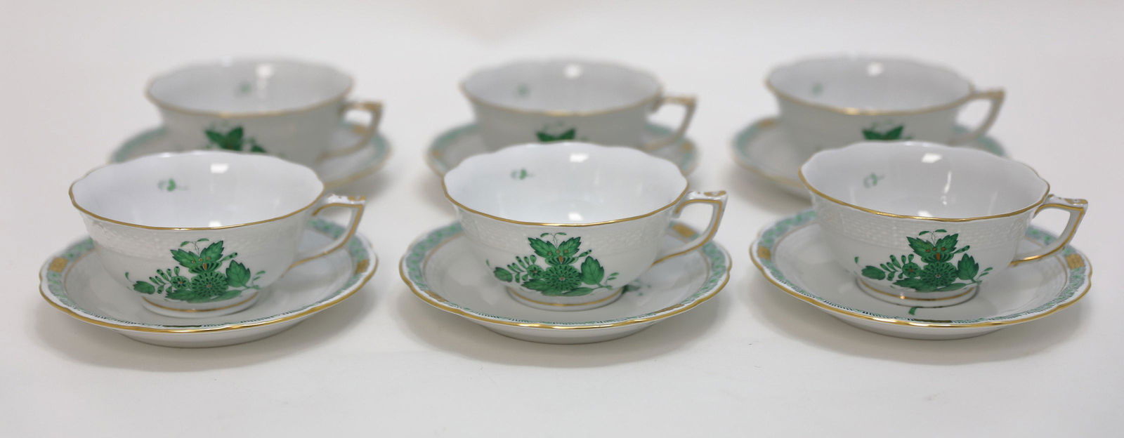 (6) Herend "Chinese Bouquet" Coffee Cups & Saucers (1 of 4)