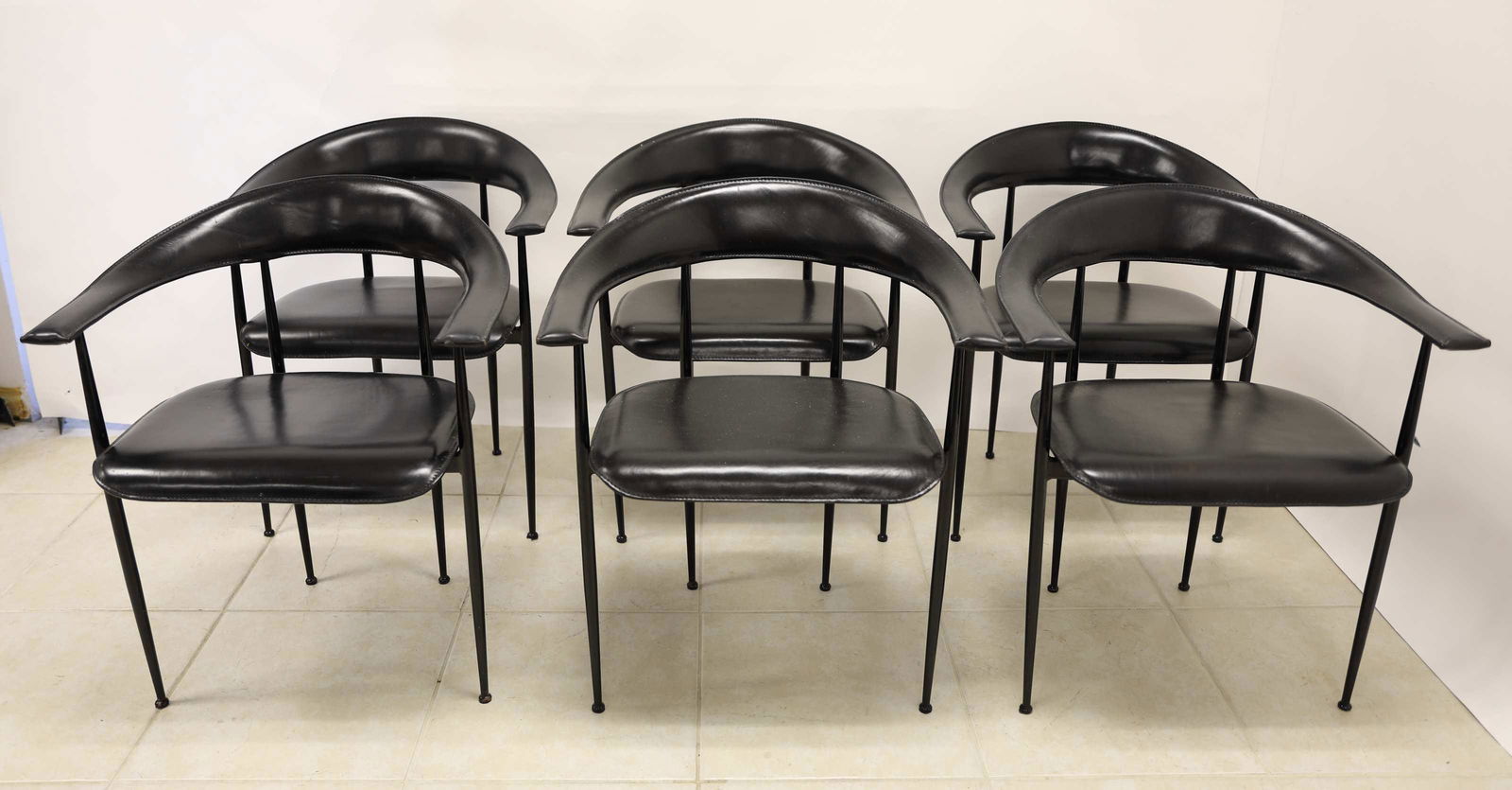 (6) Italian Dining Chairs by Gordon International (1 of 4)