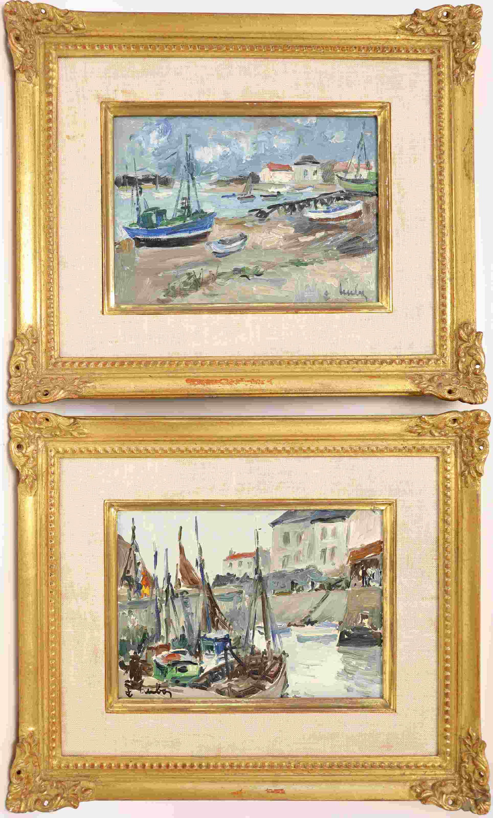 2 Fernand Herbo (French 1905-1995) Fishing Boats (1 of 4)