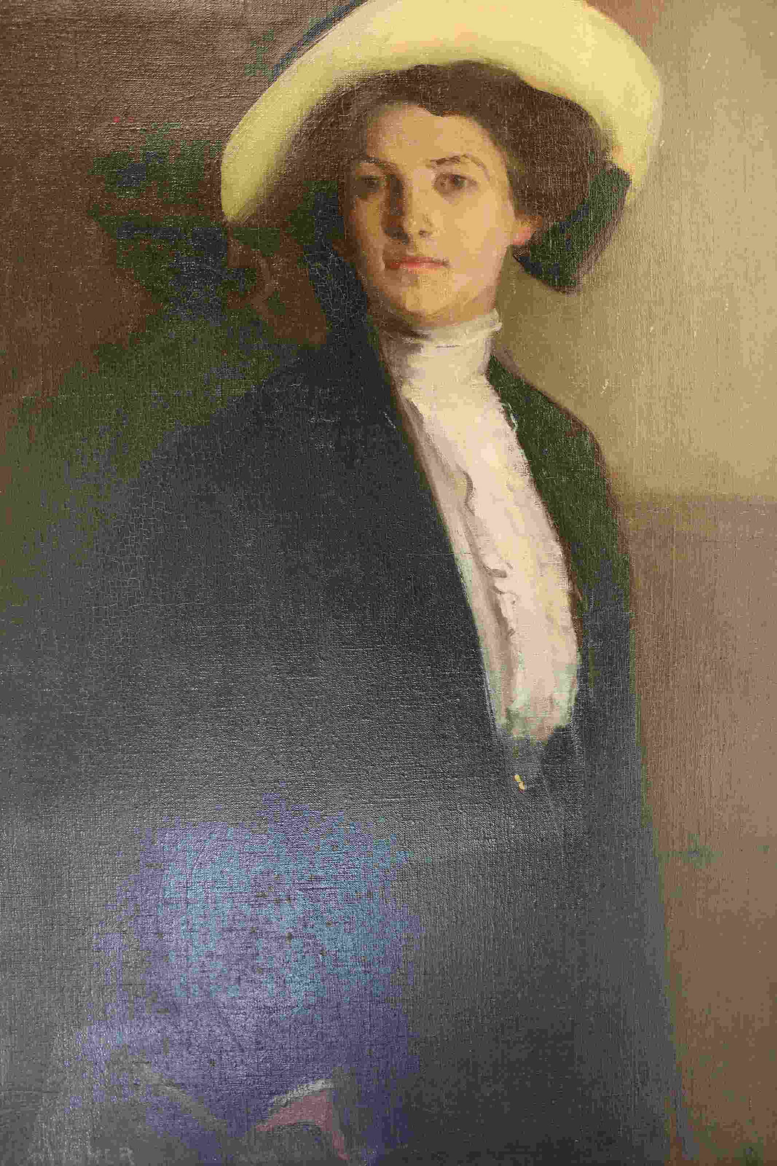 1920's Portrait Painting of a Woman signed Critcher (1 of 7)