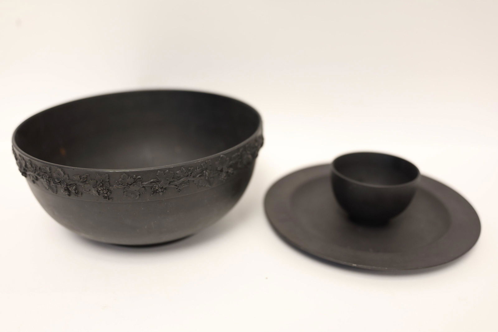 (3) Pieces Wedgewood Basalt Porcelain. (1 of 2)