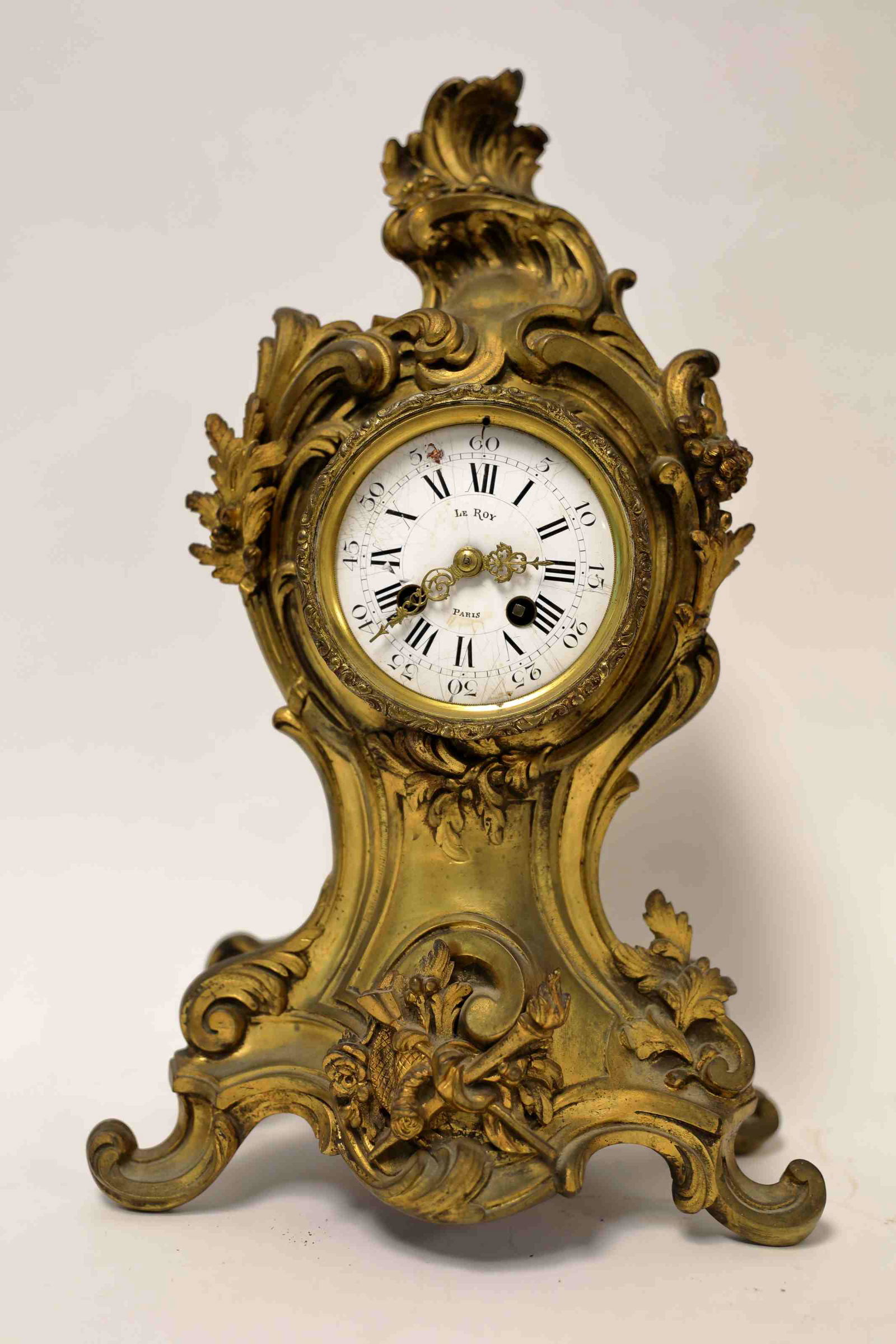 19c French Le Roy / Thieble Bronze Mantle Clock (1 of 6)