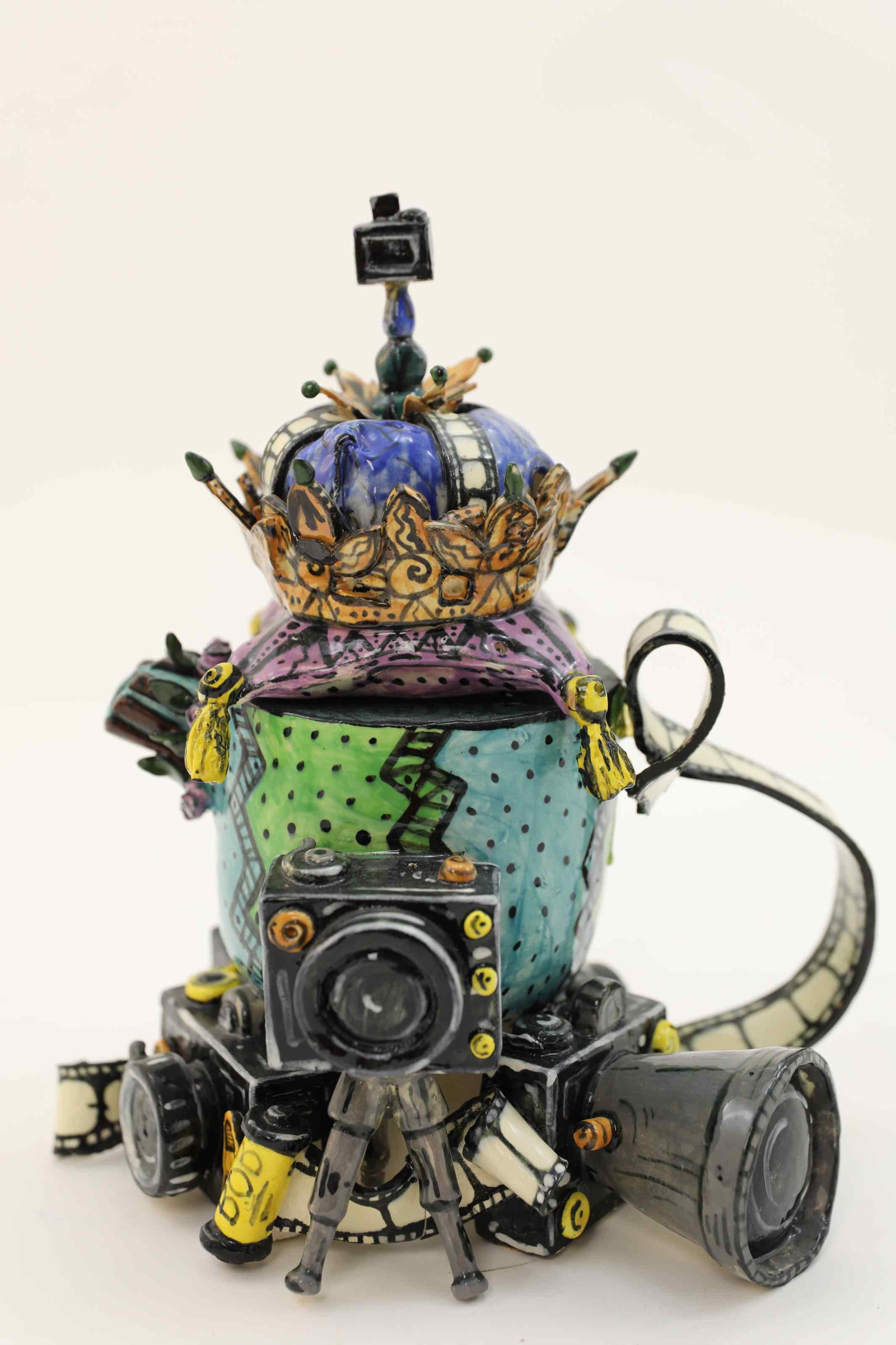 Whimsical Ceramic Sculpture 'King of Photography' (1 of 20)