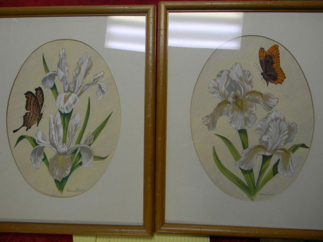 Pair of William Klein water colors.: (2) William Klein water colors. Dual painting. 11" x 15".