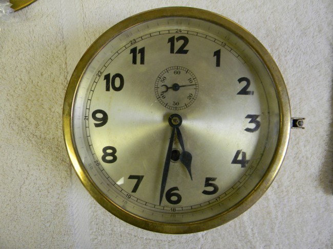 Unghans ship's clock. Made in Germany: Unghans ship's clock. Made in Germany. 3.5" x 7.5" diameter