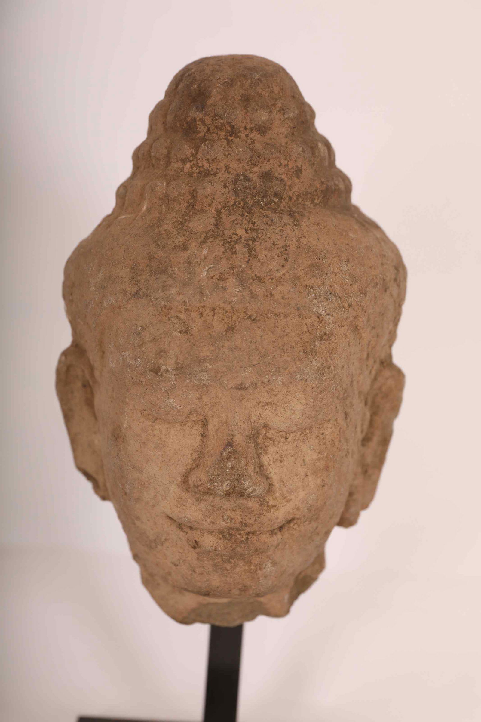 Artifact Ankgor Wat Khmer Buddha Stone Head (1 of 9)