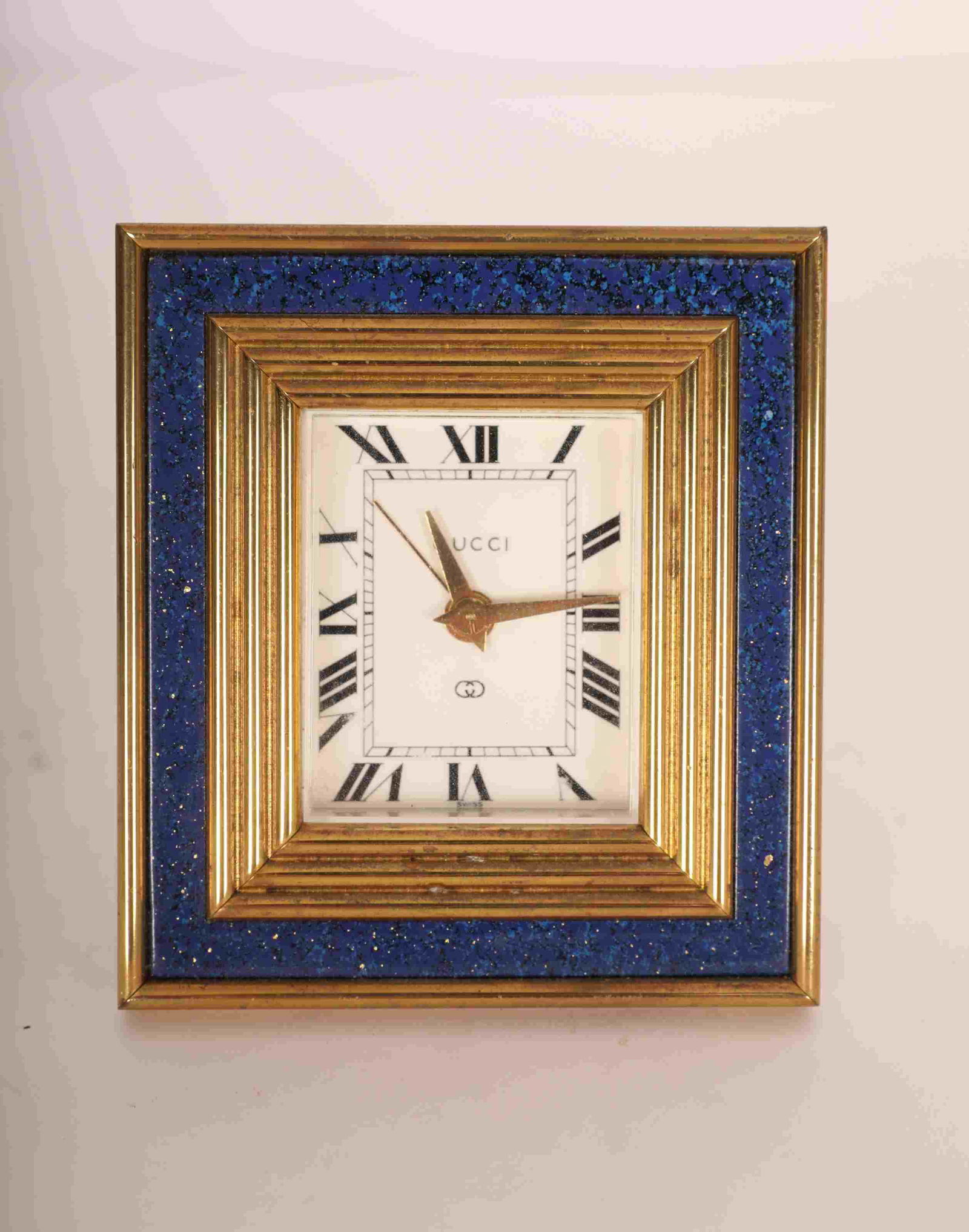 Vintage Gucci Lapis Lazuli Travel/Table Top Clock (1 of 6)