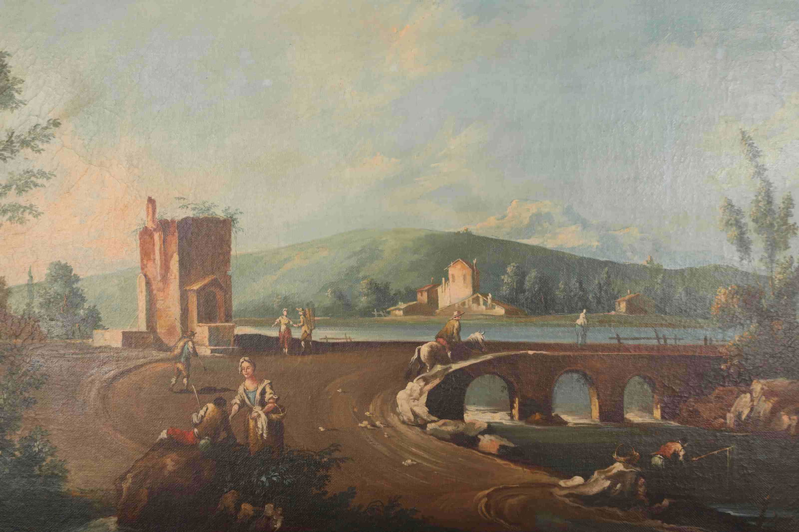 19th C. Romantic Era Pastoral Landscape Painting (1 of 10)