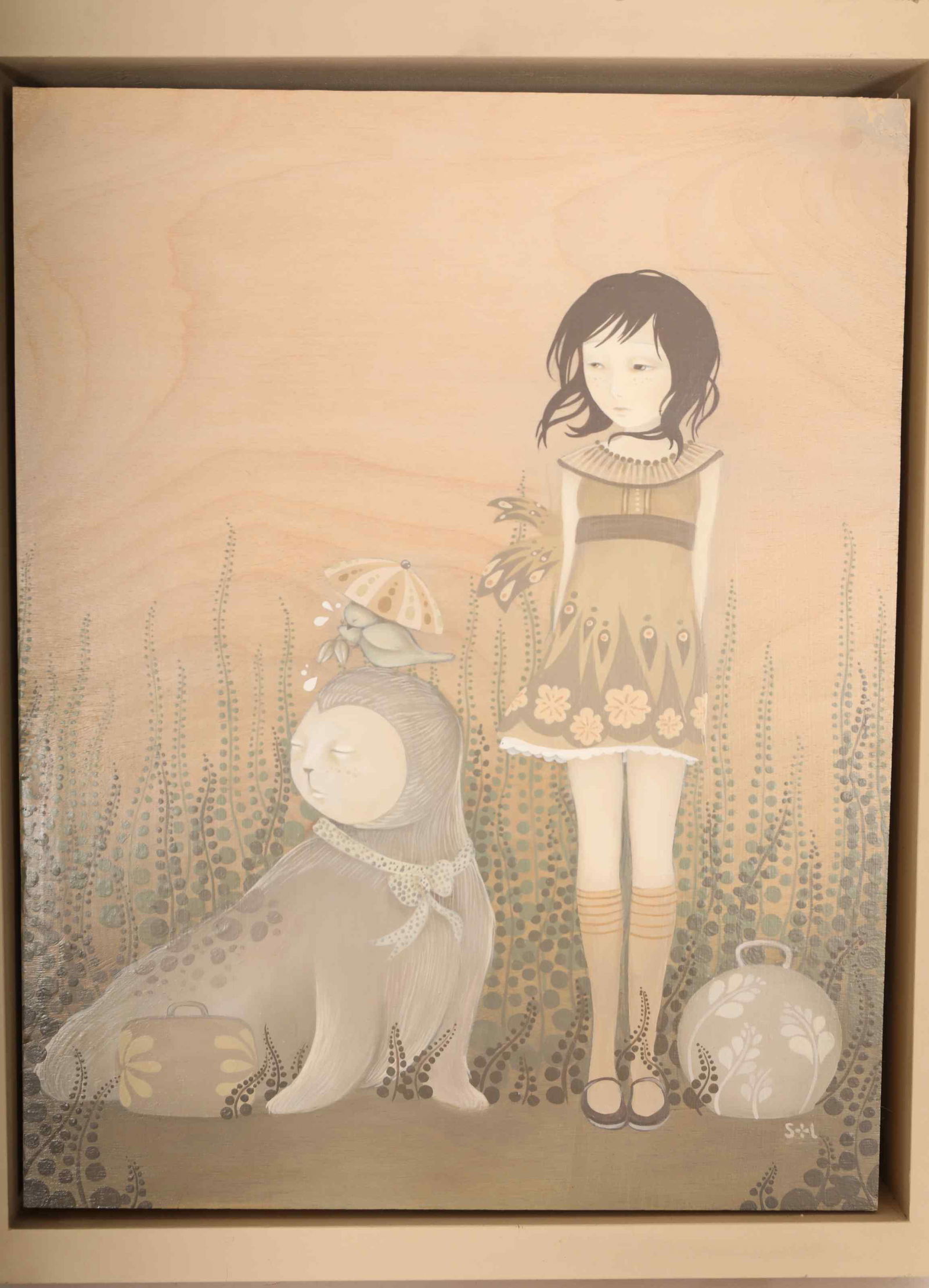 Amy Sol "The Travelers" Acrylic on Wood, 2007 (1 of 7)