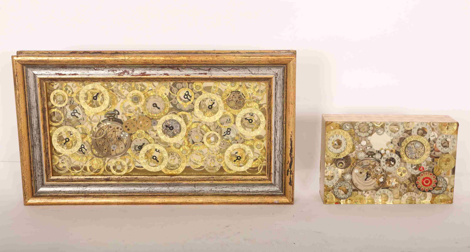 2 Morris Engel ClockParts in Lucite Art & Sculptur (1 of 8)