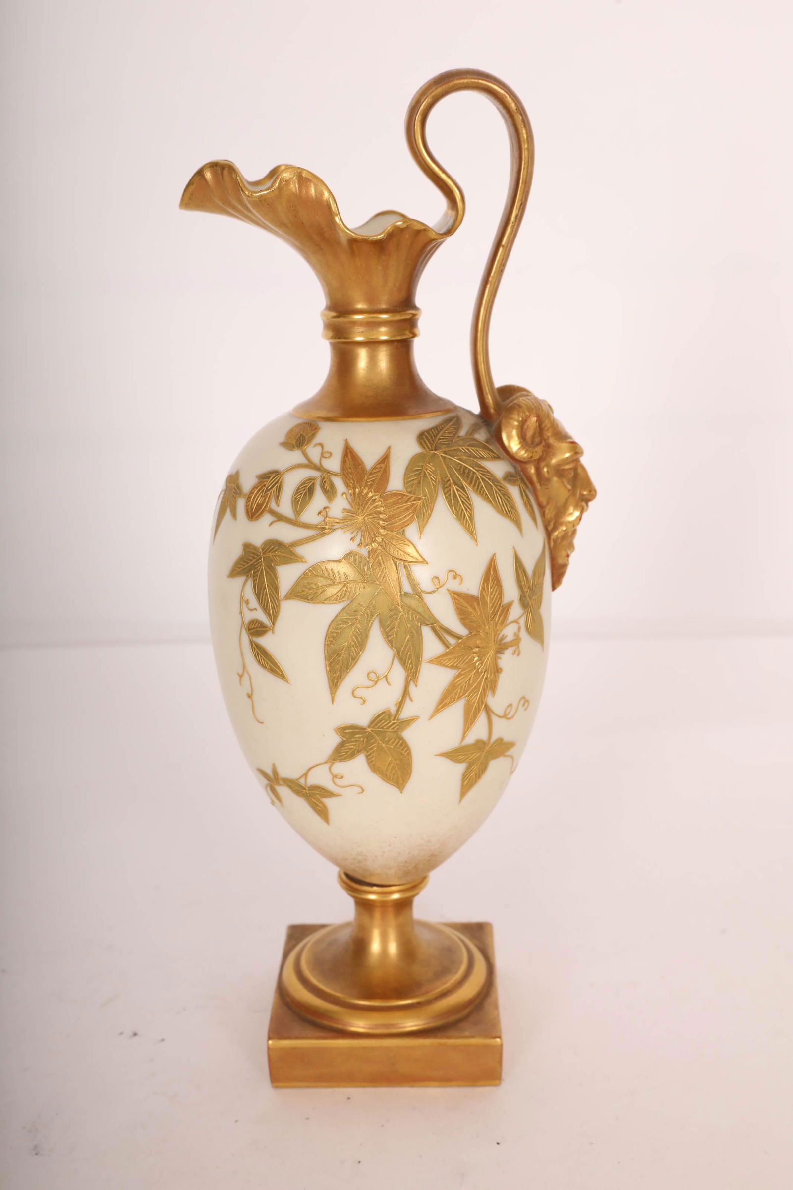 Antique Royal Worcester Bacchanalian Ewer Vase (1 of 9)
