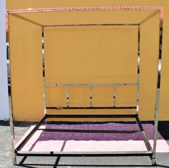 39 King Chrome Canopy Bed