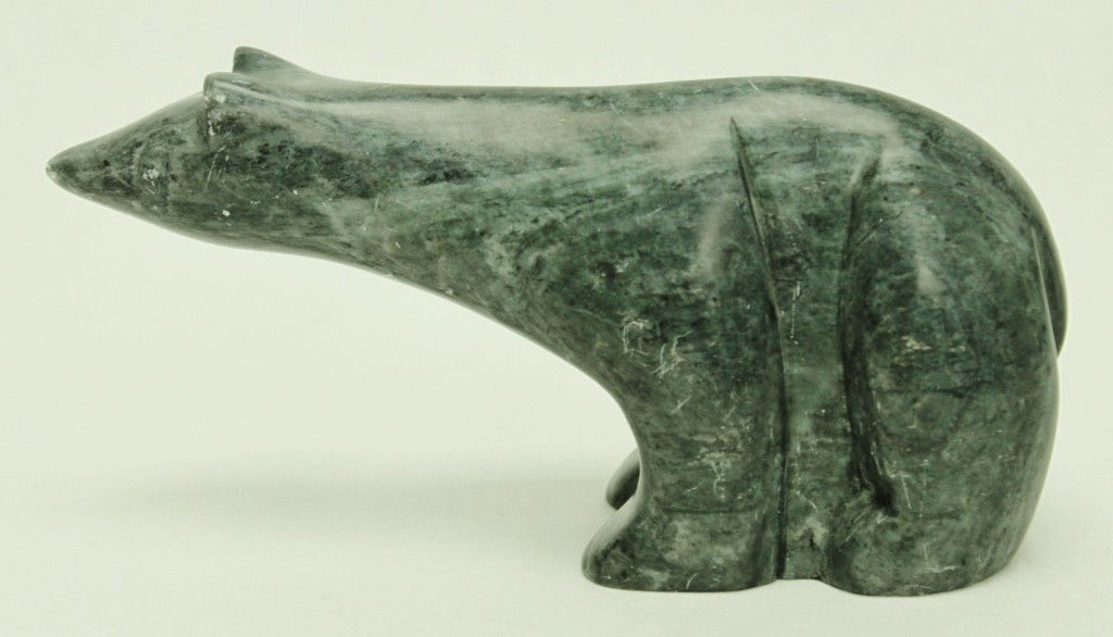 209 Inuit Eskimo Soapstone Polar Bear Sculpture