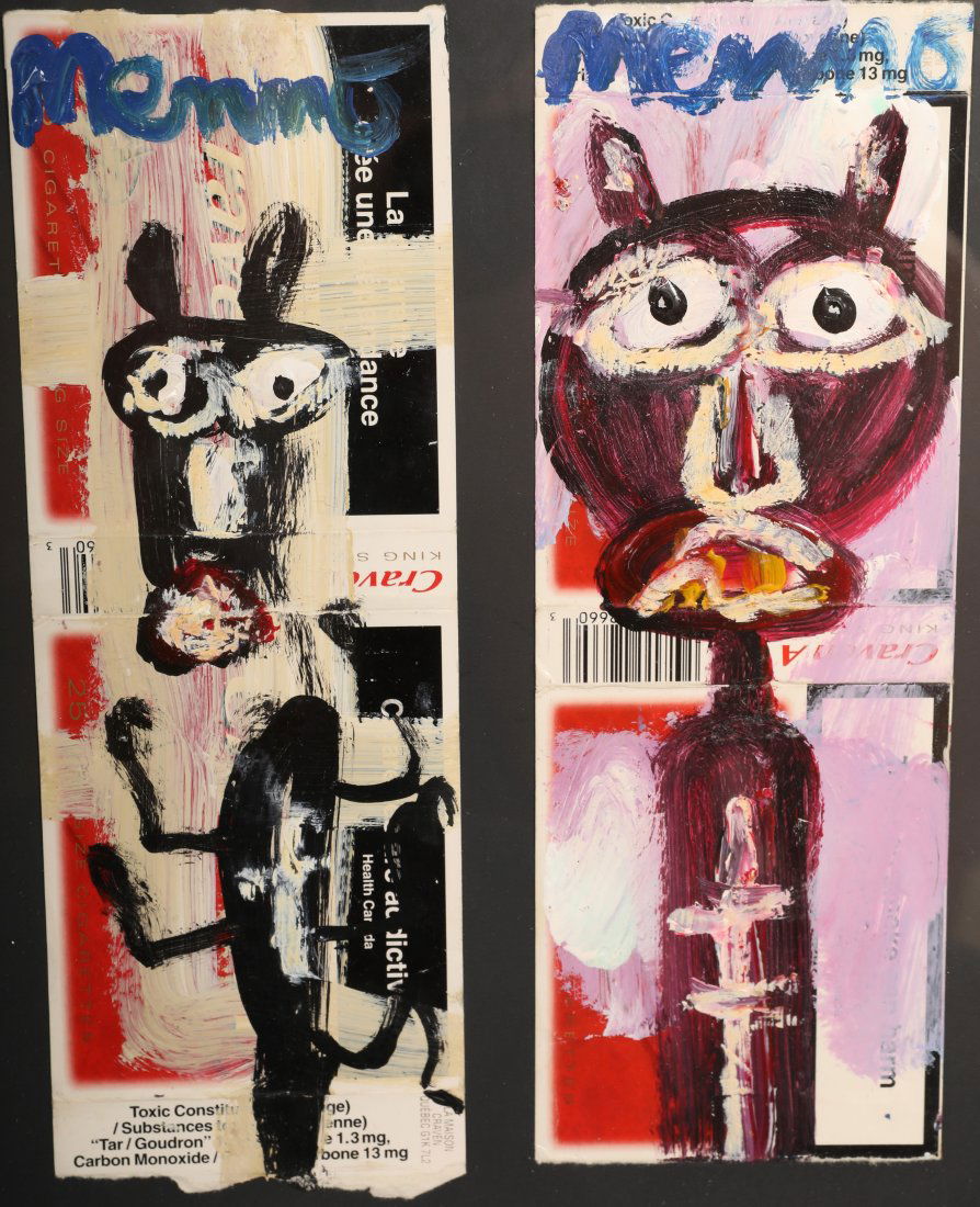 Menno Krant Outsider Art Acrylic Cigarette Boxes (1 of 5)